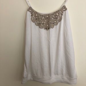 Express Top With Crochet Detail (label removed)